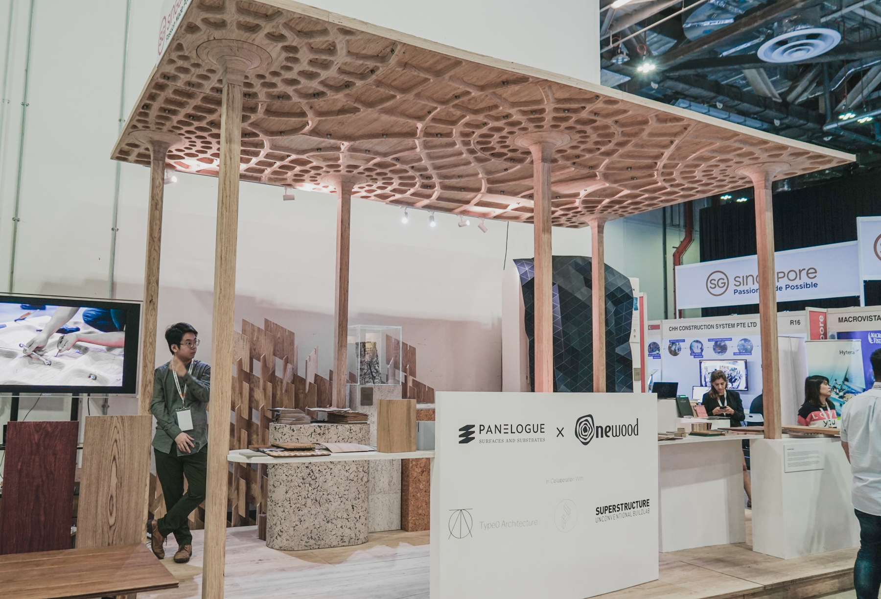 Onewood Structural Timber Pavilion